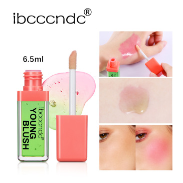Green Oil Blush Color Changing Pink Peach Rouge Cheek Tint Moisturizing Smooth Liquid Blusher Oil Face Pigment Eyeshadow Makeup #9371