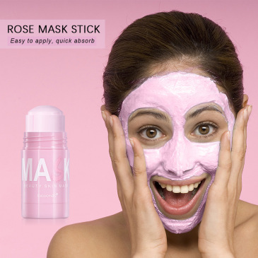 Rose Solid Mask Stick Deep Cleansing Mud Clay Masks Purifying Pores Blackhead Moisturizing Oil Control Anti-Acne Facial Care #9387