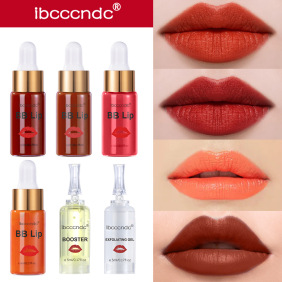 1Set Korean BB Lips Glow Ampoule Serum Starter Kit Lip Gloss BB Cream Pigment for Lip Coloring Moisturizing Microneedle Treatmen #9388