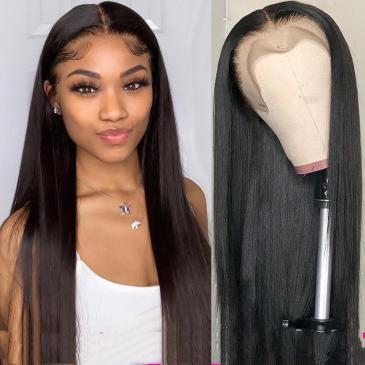 Black Hair Long Straight Wigs for Women Natural Hair Synthetic Wigs #9325