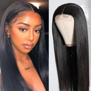 Black Hair Long Straight Wigs for Women Natural Hair Synthetic Wigs #9327